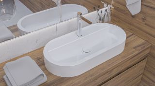 Раковина Whitecross Malachite F 0726.070035.100 70см белый глянец